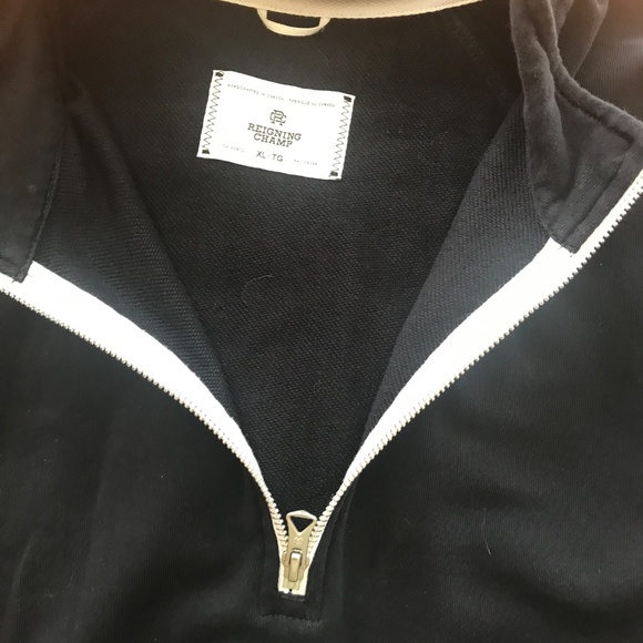 Lightweight Terry Embroidered Half Zip - Picture 2 of 4